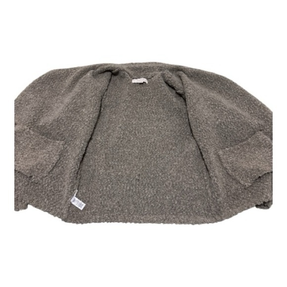 LOFT Charcoal Women's Open Front Cardigan - Picture 4 of 6